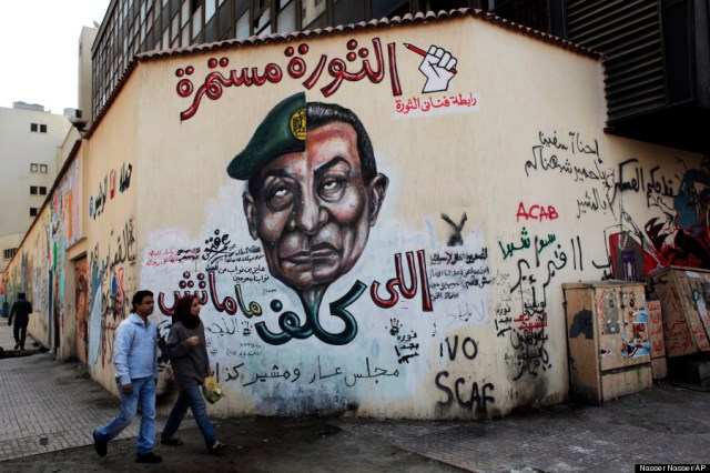 APTOPIX Mideast Egypt Graffiti Revolution